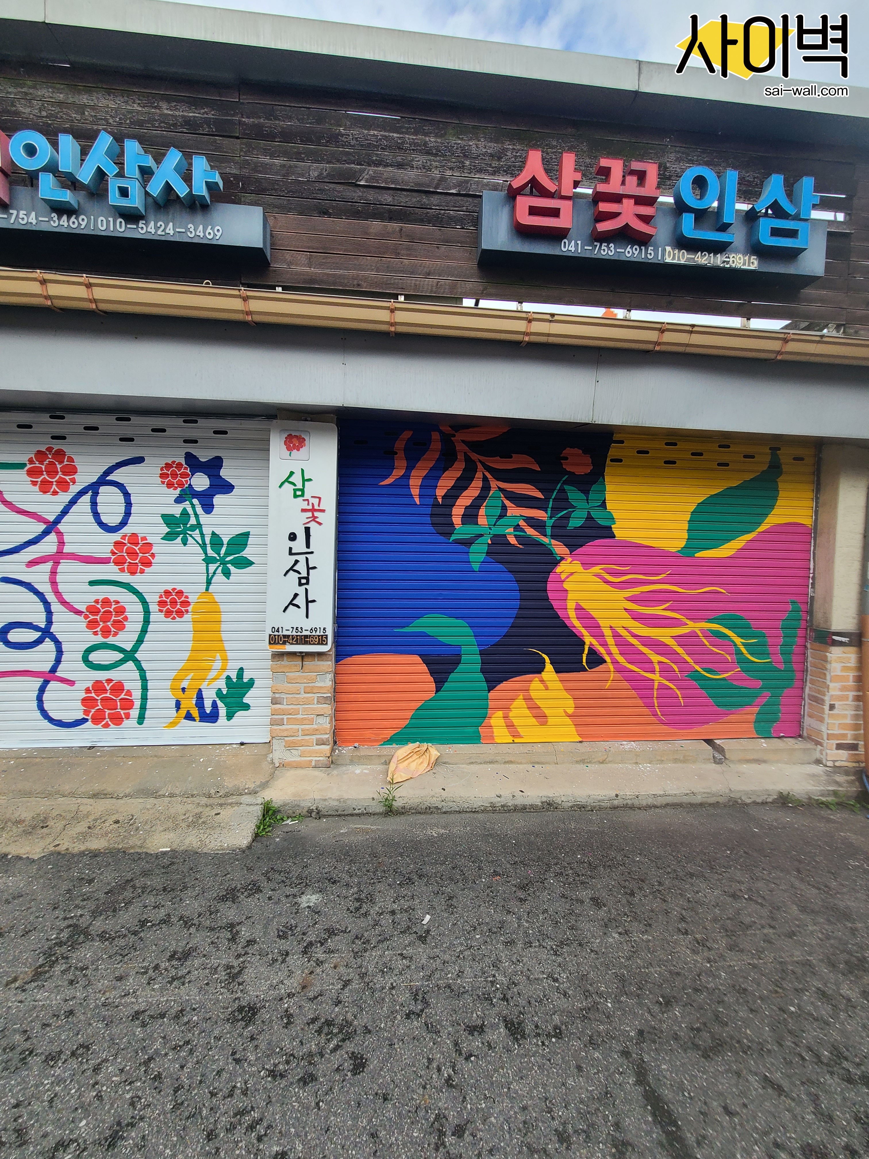 금산군 인삼시장 벽화 시공 사진 12